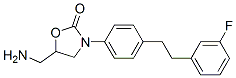 5-(aminomethyl)-3-[4-[2-(3-fluorophenyl)ethyl]phenyl]oxazolidin-2-one Structure