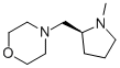 (S)-4-[(1-METHYL-2-PYRROLIDINYL)METHYL]MORPHOLINE 结构式