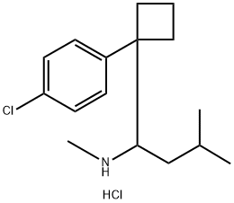 デスメチルシブトラミン, 塩酸塩 化学構造式