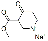4-オキソ-3-ピペリジンカルボン酸メチル・ナトリウム 化学構造式