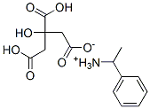 α-メチルベンゼンメタンアミン・2-ヒドロキシ-1,2,3-プロパントリカルボン酸 化学構造式