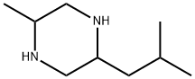 Piperazine, 2-methyl-5-(2-methylpropyl)- (9CI) Structure