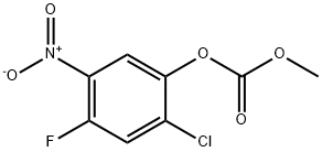 2-chloro-4-fluoro-5-nitrophenyl methyl carbonate Structure
