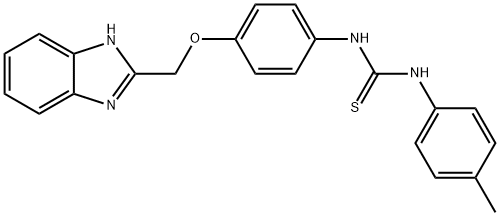 1-[4-(1H-benzoimidazol-2-ylmethoxy)phenyl]-3-(4-methylphenyl)thiourea Structure