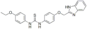3-[4-(1H-benzoimidazol-2-ylmethoxy)phenyl]-1-(4-ethoxyphenyl)thiourea Structure