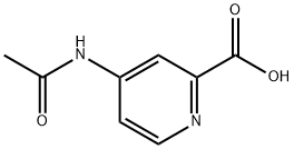 4-乙酰氨基吡啶-2-甲酸, 84487-16-1, 结构式