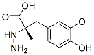 (S)-α-ヒドラジノ-4-ヒドロキシ-3-メトキシ-α-メチルベンゼンプロピオン酸 化学構造式