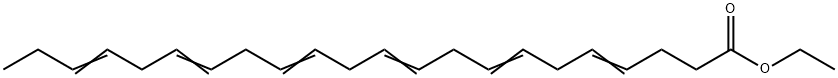 cis-4,7,10,13,16,19-ドコサヘキサエン酸エチル 化学構造式