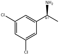 [(1S)-1-(3,5-二氯苯基)乙基]胺, 84499-75-2, 结构式