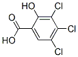 3,4,5-トリクロロ-2-ヒドロキシ安息香酸 化学構造式