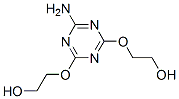 2,2'-[(6-アミノ-1,3,5-トリアジン-2,4-ジイル)ビス(オキシ)]ビス[エタノール] 化学構造式