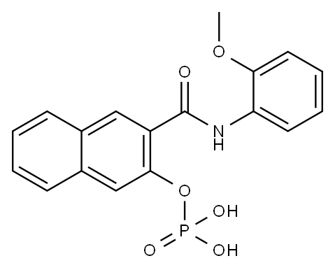 色酚AS-OL磷酸盐 结构式