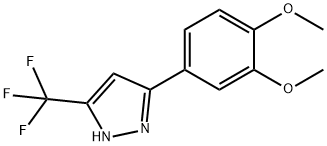 3-(3,4-DIMETHOXYPHENYL)-5-(TRIFLUOROMETHYL)-1H-PYRAZOLE Structure