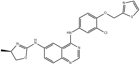 泛EGFR小分子抑制剂(VARLITINIB), 845272-21-1, 结构式