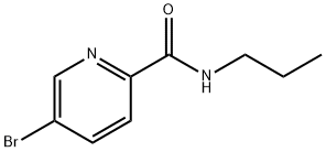 N-丙基-5-溴吡啶甲酰胺 结构式