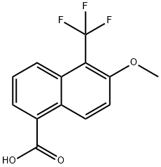 6-METHOXY-5-(TRIFLUOROMETHYL)-1-NAPHTHOIC ACID Struktur