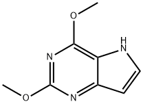 2,4-二甲氧基-5H-吡咯并[3,2-D]嘧啶 结构式