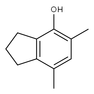 5,7-dimethylindan-4-ol Struktur