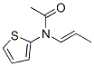 Acetamide,  N-(1E)-1-propenyl-N-2-thienyl-  (9CI) Structure