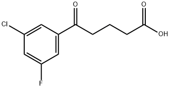 5-(3-CHLORO-5-FLUOROPHENYL)-5-OXOVALERIC ACID Structure