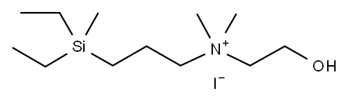 1-Propanaminium, 3-(diethylmethyl)-N-(2-hydroxyethyl)-N,N-dimethyl-, i odide Struktur