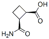 Cyclobutanecarboxylic acid, 2-(aminocarbonyl)-, cis- (9CI) Structure