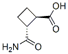 Cyclobutanecarboxylic acid, 2-(aminocarbonyl)-, trans- (9CI) Structure