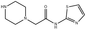 2-(ピペラジン-1-イル)酢酸N-(2-チアゾリル)アミド DIHYDROCHLORIDE 化学構造式