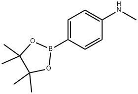 4-(N-メチルアミノ)フェニルボロン酸, ピナコールエステル 化学構造式