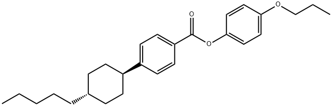 戊基环己基苯甲酸对丙氧基苯酚酯 结构式
