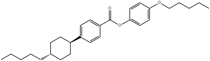 戊基环己基苯甲酸对戊氧基苯酚酯 结构式