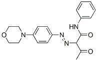 2-[[4-(morpholino)phenyl]azo]acetoacetanilide 结构式