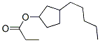 3-pentylcyclopentyl propionate  Structure