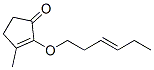 2-[(Z)-3-ヘキセニルオキシ]-3-メチル-2-シクロペンテン-1-オン 化学構造式