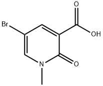 3-Pyridinecarboxylic acid, 5-bromo-1,2-dihydro-1-methyl-2-oxo- Structure