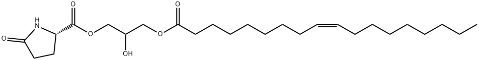 2-hydroxy-3-(oleoyloxy)propyl 5-oxo-L-prolinate Structure