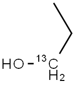 丙醇-1-13C, 84615-47-4, 结构式