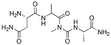 (2S)-2-amino-N-[(1S)-1-[[(1S)-1-carbamoylethyl]carbamoylmethylcarbamoy l]ethyl]butanediamide 结构式