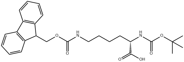 N-Boc-N'-Fmoc-L-Lysine Structure