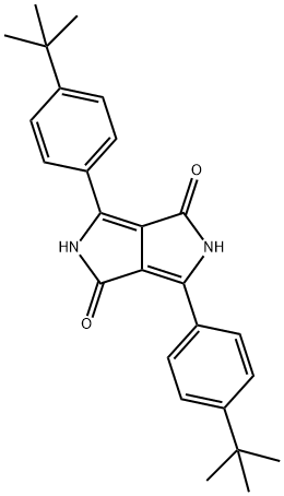 3,6-双(4-叔丁基苯基)-2,5-二氢吡咯并[3,4-C]吡咯-1,4-二酮 结构式