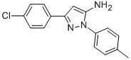 3-(4-chlorophenyl)-1-(4-methylphenyl)-1H-pyrazol-5-amine Structure