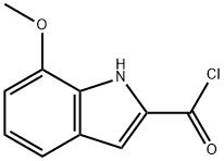 1H-Indole-2-carbonyl chloride, 7-methoxy- (9CI) Structure