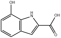 7-ヒドロキシインドール-2-カルボン酸 化学構造式