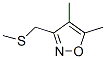 Isoxazole, 4,5-dimethyl-3-[(methylthio)methyl]- (9CI) Structure