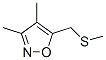 Isoxazole, 3,4-dimethyl-5-[(methylthio)methyl]- (9CI) Structure