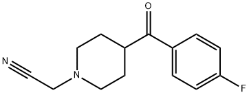 4-(4-fluorobenzoyl)piperidine-1-acetonitrile 结构式