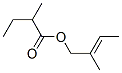 2-メチルブタン酸2-メチル-2-ブテニル 化学構造式