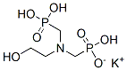 potassium trihydrogen [[(2-hydroxyethyl)imino]bis(methylene)]bisphosphonate Structure