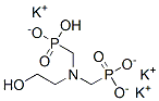 tripotassium hydrogen [[(2-hydroxyethyl)imino]bis(methylene)]bisphosphonate 结构式