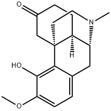 HYDROCODONE BITARTRATE RELATED COMPOUND A CII  (70 MG)  (MORPHINAN-6-ONE,  4-HYDROXY-3-METHOXY-17-METHYL) Struktur